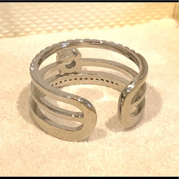 Ashlynn Avenue Aurora White Gold Trio Wrap Ring - Picture 6 of 8